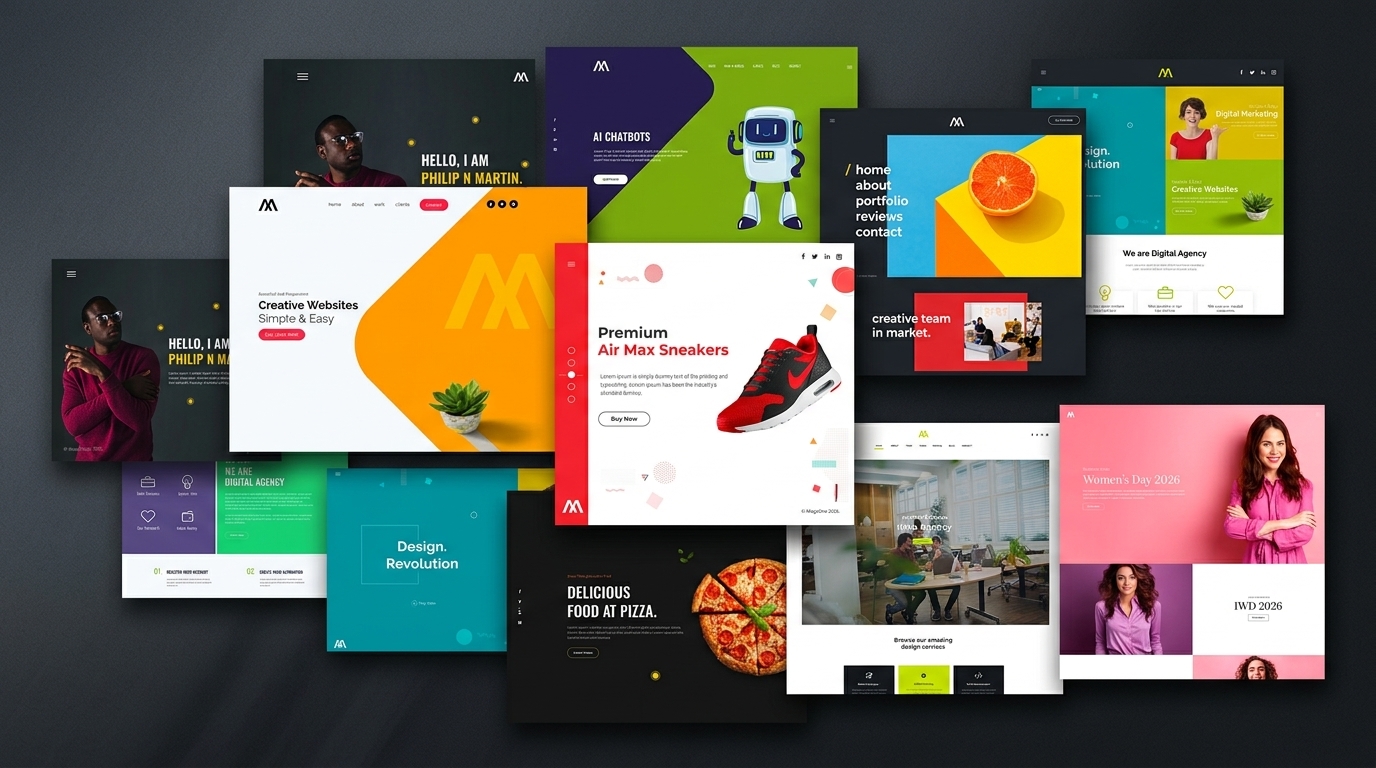 MegaOne digital agency portfolio — project showcase
